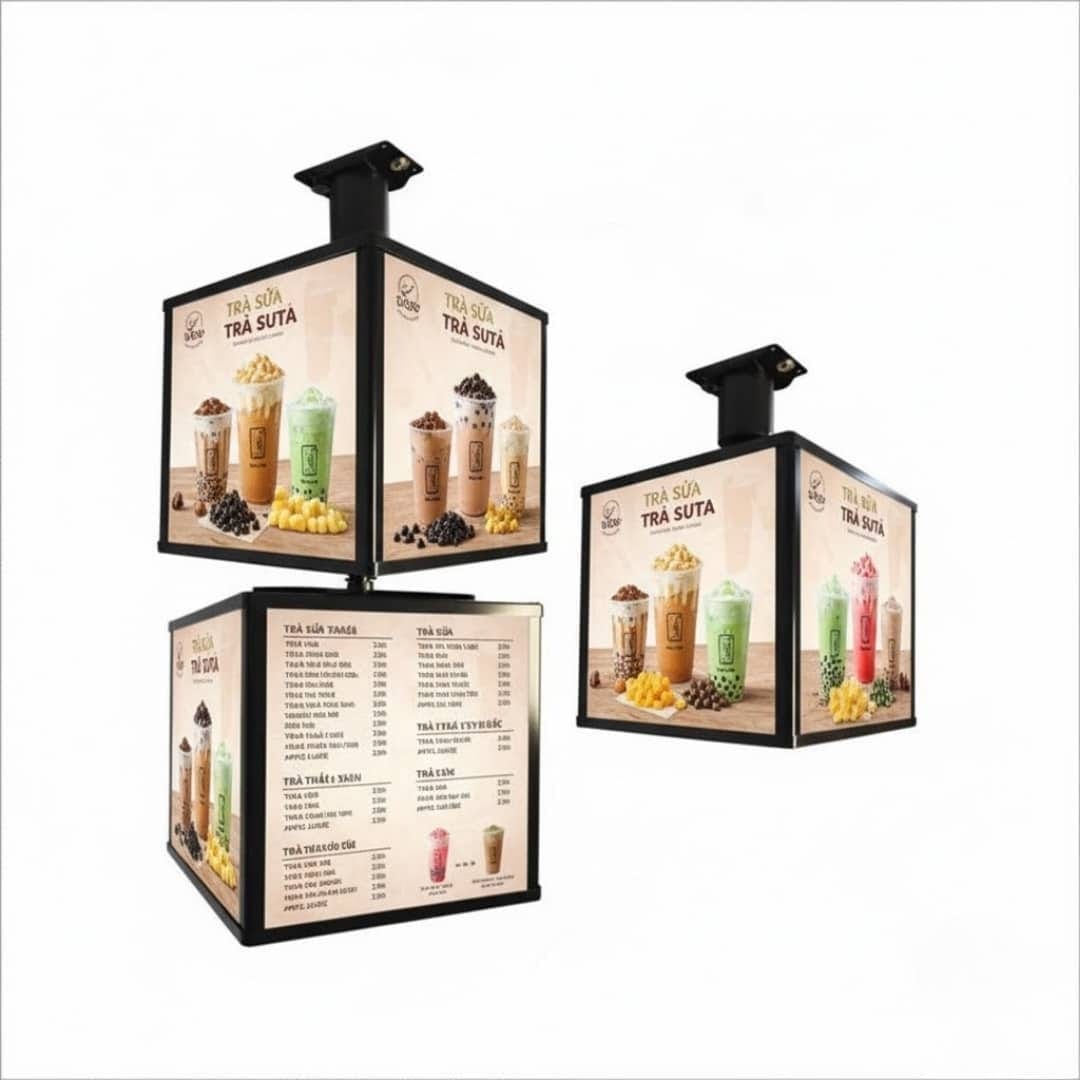 hộp đèn xoay vô cực