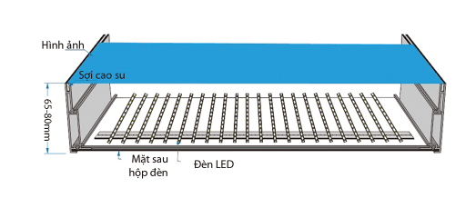 cấu tạo hộp đèn không viền